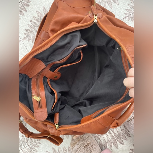 Coach Unisex Cognac Leather Weekender Bag with Shoulder Strap No F1S-0503 - Picture 6 of 7